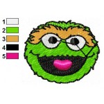Sesame Street Grouch 10 Embroidery Design